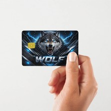 Huggy Craft Wolf Parlak Kredi/banka Kart Kaplama Sticker (Yüksek Kalite)
