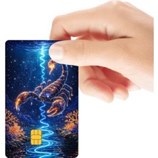 Huggy Craft Akrep Burcu Temalı Parlak Kredi/banka Kart Kaplama Sticker