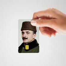 Huggy Craft Enver Paşa Portre Iyileştirilmiş Görünüm Parlak Kredi/banka Kart Kaplama Sticker (Yüksek Kalite)