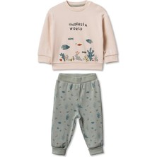 BabyCosy Organic Wear Bebek Alt Üst Takım  %100 Organik Pamuk , Bebek - Yenidoğan- CSY8210