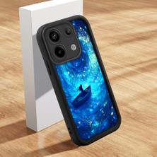 HONTINGA Poco X6 5g ile Uyumlu Kılıfı Düşüme Önleyici Basitlik Anti Düşme Kamera Korumali Şirin Kedi Siyah Deniz Desen Yumuşak Silikon Telefon Kılıfı Kadın ve Erkek Için Uygundur K2-0256