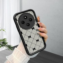 HONTINGA Xiaomi Redmi A4 ile Uyumlu Kılıfı Düşüme Önleyici Basitlik Anti Düşme Kamera Korumali Siyah Çizgili Desen Yumuşak Silikon Telefon Kılıfı Kadın ve Erkek Için Uygundur K2-0457