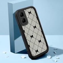 HONTINGA Infinix Smart 10 ile Uyumlu Kılıfı Düşüme Önleyici Basitlik Anti Düşme Kamera Korumali Şirin Kedi Siyah Çizgili Desen Yumuşak Silikon Telefon Kılıfı Kadın ve Erkek Için Uygundur K2-0457