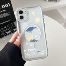 Ucuc iPhone 11 Uyumlu Manyetik Halkalı Yarı Sayda Mat Kamera Koruma Anti-Darbe Silikon Kılıf