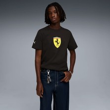 Puma Erkek Siyah Puma Ferrari Colored Shield Tee Siyah Erkek T-Shirt