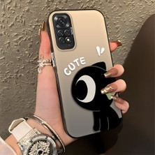 HONTINGA Xiaomi Redmi Note 11 ile Uyumlu Kılıfı Silikon Kenar Sert Arka Düşüme Önleyici Basitlik Anti Düşme Kamera Korumali Şirin Desen Telefon Kılıfı Kadın ve Erkek Için Uygundur K1-0856