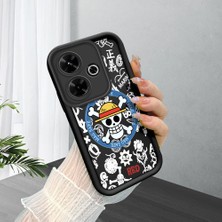 HONTINGA Poco M6 ile Uyumlu Kılıfı Düşüme Önleyici Basitlik Anti Düşme Kamera Korumali Siyah Yaratıcılık Desen Yumuşak Silikon Telefon Kılıfı Kadın ve Erkek Için Uygundur K2-0461