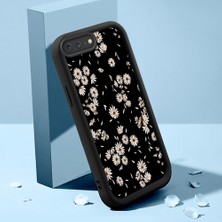 HONTINGA iPhone 8 Plus ile Uyumlu Kılıfı Düşüme Önleyici Basitlik Anti Düşme Kamera Korumali Şirin Kedi Siyah Yıldız Desen Yumuşak Silikon Telefon Kılıfı Kadın ve Erkek Için Uygundur K2-0261