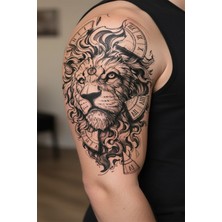 Dövme Kutusu Geçici Dövme | Aslan Tasarımı – Gücün, Cesaretin ve Krallığın Simgesi