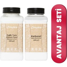 Hayfene Ingiliz Tuzu (Epsom Tuzu) ve Ingiliz Karbonatı (Yenilebilir)  1000 gr 2'li Set