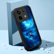 HONTINGA Poco X6 5g ile Uyumlu Kılıfı Düşüme Önleyici Basitlik Anti Düşme Kamera Korumali Şirin Kedi Siyah Deniz Desen Yumuşak Silikon Telefon Kılıfı Kadın ve Erkek Için Uygundur K2-0256