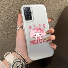 HONTINGA Xiaomi Redmi Note 11 Pro 4g ile Uyumlu Kılıfı Silikon Kenar Sert Arka Düşüme Önleyici Basitlik Anti Düşme Kamera Korumali Melody Desen Telefon Kılıfı Kadın ve Erkek Için Uygundur K1-0857