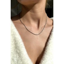 Spossy Silver Jewelry 2 mm Burgu Zincir Kolye