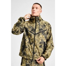 Nike Tech Fleece Full Zip Windrunner Hoodie Kapüşonlu Unisex Kamuflaj Sweatshirt