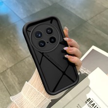 HONTINGA Vivo X200 Pro ile Uyumlu Kılıfı Düşüme Önleyici Basitlik Anti Düşme Kamera Korumali Şirin Kedi Siyah Çizgili Desen Yumuşak Silikon Telefon Kılıfı Kadın ve Erkek Için Uygundur K2-0457