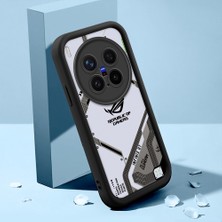 HONTINGA Vivo X300 Pro ile Uyumlu Kılıfı Düşüme Önleyici Basitlik Anti Düşme Kamera Korumali Şirin Kedi Siyah Klasik Desen Yumuşak Silikon Telefon Kılıfı Kadın ve Erkek Için Uygundur K2-0263