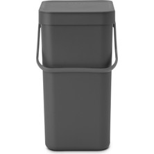 Brabantia 002-01-SORT&GO Koyu Gri Çöp Kovası 12L