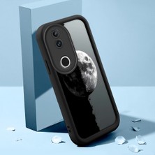 HONTINGA Vivo V50 ile Uyumlu Kılıfı Düşüme Önleyici Basitlik Anti Düşme Kamera Korumali Şirin Kedi Siyah Kelebek Desen Yumuşak Silikon Telefon Kılıfı Kadın ve Erkek Için Uygundur K2-0262