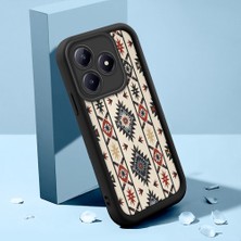 HONTINGA Realme C61 ile Uyumlu Kılıfı Düşüme Önleyici Basitlik Anti Düşme Kamera Korumali Şirin Kedi Siyah Klasik Desen Yumuşak Silikon Telefon Kılıfı Kadın ve Erkek Için Uygundur K2-0255