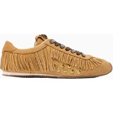 Kurt Geiger Islington Fringe Deri Lüks Tasarım Kadın Sneaker