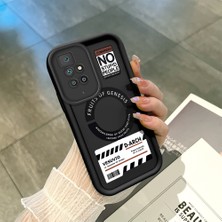 HONTINGA Xiaomi Redmi 10 ile Uyumlu Kılıfı Düşüme Önleyici Basitlik Anti Düşme Kamera Korumali Siyah Yaratıcılık Desen Yumuşak Silikon Telefon Kılıfı Kadın ve Erkek Için Uygundur K2-0461