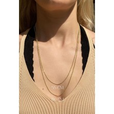 Spossy Silver Jewelry 1,5 mm Unisex  Italyan Top Zincir Kolye