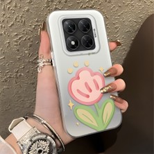 HONTINGA Poco X7 ile Uyumlu Kılıfı Silikon Kenar Sert Arka Düşüme Önleyici Basitlik Anti Düşme Kamera Korumali Çiçek Desen Telefon Kılıfı Kadın ve Erkek Için Uygundur K1-0860