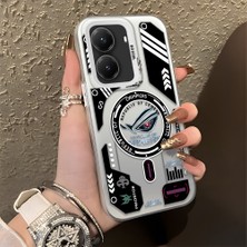 HONTINGA Poco X7 Pro ile Uyumlu Kılıfı Silikon Kenar Sert Arka Düşüme Önleyici Basitlik Anti Düşme Kamera Korumali Yaratıcılık Desen Telefon Kılıfı Kadın ve Erkek Için Uygundur K1-0855