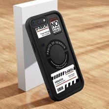 HONTINGA iPhone 8 Plus ile Uyumlu Kılıfı Düşüme Önleyici Basitlik Anti Düşme Kamera Korumali Şirin Kedi Siyah Yaratıcılık Desen Yumuşak Silikon Telefon Kılıfı Kadın ve Erkek Için Uygundur K2-0461