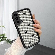 HONTINGA Samsung Galaxy A36 5g ile Uyumlu Kılıfı Düşüme Önleyici Basitlik Anti Düşme Kamera Korumali Siyah Çizgili Desen Yumuşak Silikon Telefon Kılıfı Kadın ve Erkek Için Uygundur K2-0457