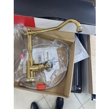 Ukinox Rustik Gold Mutfak Eviye Bataryası