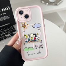 Ucuc iPhone 14 Uyumlu Manyetik Halkalı Yarı Sayda Mat Kamera Koruma Anti-Darbe Silikon Kılıf