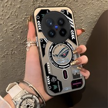 HONTINGA Vivo X200 Pro ile Uyumlu Kılıfı Silikon Kenar Sert Arka Düşüme Önleyici Basitlik Anti Düşme Kamera Korumali Yaratıcılık Desen Telefon Kılıfı Kadın ve Erkek Için Uygundur K1-0855