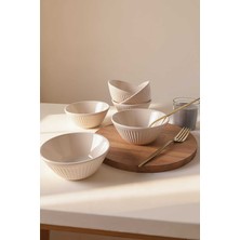 Keramika Krem Hitit Line Kase 14 cm 6 Adet 030