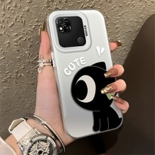 HONTINGA Xiaomi Redmi 10A ile Uyumlu Kılıfı Silikon Kenar Sert Arka Düşüme Önleyici Basitlik Anti Düşme Kamera Korumali Şirin Desen Telefon Kılıfı Kadın ve Erkek Için Uygundur K1-0856