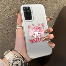 HONTINGA Xiaomi Redmi Note 10 Pro ile Uyumlu Kılıfı Silikon Kenar Sert Arka Düşüme Önleyici Basitlik Anti Düşme Kamera Korumali Melody Desen Telefon Kılıfı Kadın ve Erkek Için Uygundur K1-0857