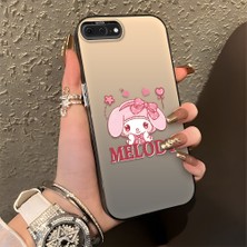 HONTINGA iPhone 8 Plus ile Uyumlu Kılıfı Silikon Kenar Sert Arka Düşüme Önleyici Basitlik Anti Düşme Kamera Korumali Melody Desen Telefon Kılıfı Kadın ve Erkek Için Uygundur K1-0857