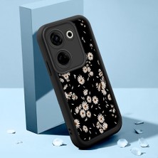 HONTINGA Tecno Camon 20 ile Uyumlu Kılıfı Düşüme Önleyici Basitlik Anti Düşme Kamera Korumali Şirin Kedi Siyah Yıldız Desen Yumuşak Silikon Telefon Kılıfı Kadın ve Erkek Için Uygundur K2-0261