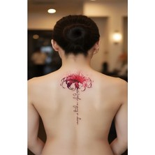 Dövme Kutusu Geçici Dövme Anka Kuşu ve Yazı Stilli Figür