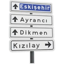 Huggy Craft Ankara Kızılay Tabelası Mizahi Sticker Suya Dayanıklı (Eskişehir – Ayrancı – Dikmen – Kızılay)