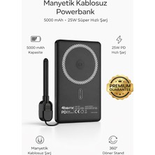 4Berry Y353S Powerbank 5.000 Mah Magnetıc Wıreless