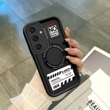 HONTINGA Samsung Galaxy S24 Plus ile Uyumlu Kılıfı Düşüme Önleyici Basitlik Anti Düşme Kamera Korumali Siyah Yaratıcılık Desen Yumuşak Silikon Telefon Kılıfı Kadın ve Erkek Için Uygundur K2-0461