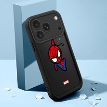 HONTINGA iPhone 17 Pro Max ile Uyumlu Kılıfı Düşüme Önleyici Basitlik Anti Düşme Kamera Korumali Şirin Kedi Siyah Spider Desen Yumuşak Silikon Telefon Kılıfı Kadın ve Erkek Için Uygundur K2-0455