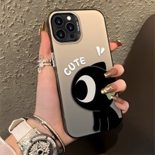 HONTINGA iPhone 13 Pro Max ile Uyumlu Kılıfı Silikon Kenar Sert Arka Düşüme Önleyici Basitlik Anti Düşme Kamera Korumali Şirin Desen Telefon Kılıfı Kadın ve Erkek Için Uygundur K1-0856