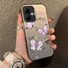 HONTINGA Tecno Spark Go 2 ile Uyumlu Kılıfı Silikon Kenar Sert Arka Düşüme Önleyici Basitlik Anti Düşme Kamera Korumali Kelebek Desen Telefon Kılıfı Kadın ve Erkek Için Uygundur K1-0864