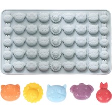 Tahtakale Toptancı Silikon Kek Kalıp Çikolata Minik Hayvan Figürleri Kalıbı Şeker Hamuru Jelibon Kalıbı 45 Li