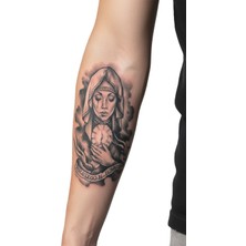 Dövme Kutusu Meryem Ana Bulut Kutsal Işık Dövmesi