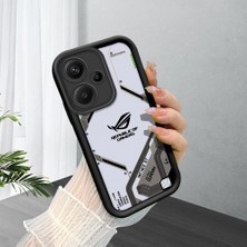 HONTINGA Xiaomi Redmi Note 13 Pro Plus ile Uyumlu Kılıfı Düşüme Önleyici Basitlik Anti Düşme Kamera Korumali Siyah Klasik Desen Yumuşak Silikon Telefon Kılıfı Kadın ve Erkek Için Uygundur K2-0263