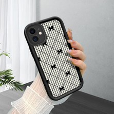 HONTINGA iPhone 11 ile Uyumlu Kılıfı Düşüme Önleyici Basitlik Anti Düşme Kamera Korumali Siyah Çizgili Desen Yumuşak Silikon Telefon Kılıfı Kadın ve Erkek Için Uygundur K2-0457
