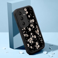 HONTINGA Samsung Galaxy S25 Fe ile Uyumlu Kılıfı Düşüme Önleyici Basitlik Anti Düşme Kamera Korumali Şirin Kedi Siyah Yıldız Desen Yumuşak Silikon Telefon Kılıfı Kadın ve Erkek Için Uygundur K2-0261